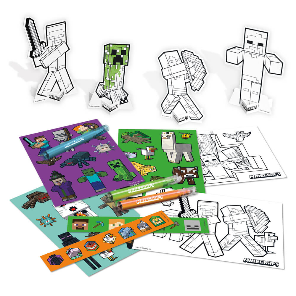 Minecraft sticker craft activity kit – HMR Counselling Service